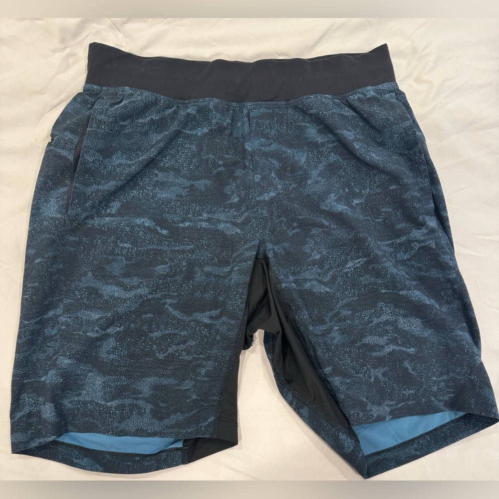 Lululemon the Short Liner Men's Performance Athletic Shorts - Blue